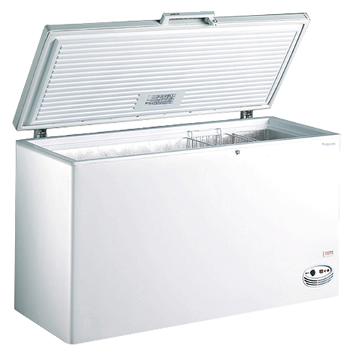 Chest freezer with solid lift-up lid, 448 l