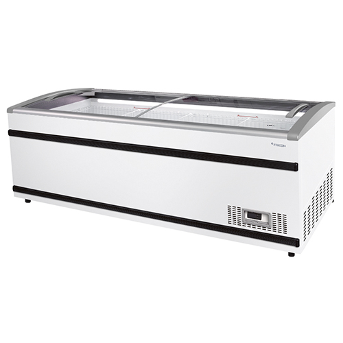 Professional display freezer, 1191 l - Automatic defrost and variable speed compressor