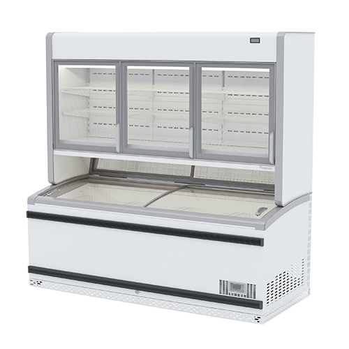 Professional display freezer, 1613 l - Automatic defrost and variable speed compressor