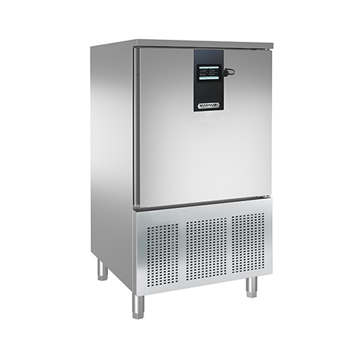 Abatedor de temperatura 10x GN1/1 e 600x400 mm com controlo tátil, condensação a ar