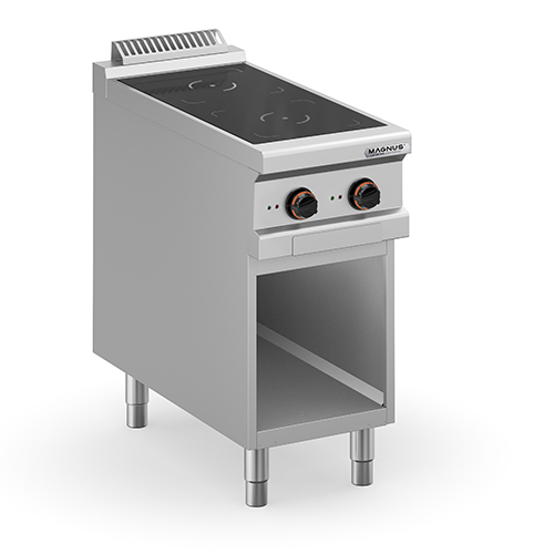 Induction stove with 2 inductors, free standing