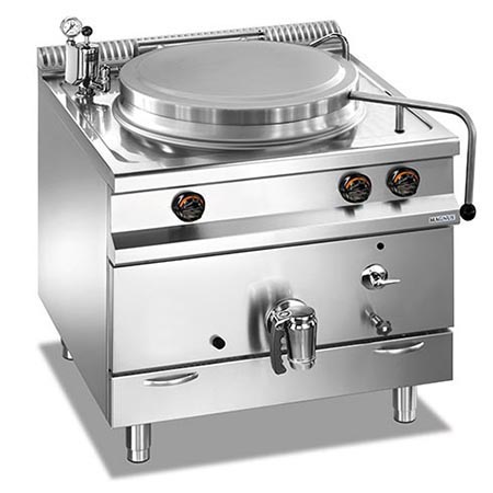 Gas boiling pan, direct heating, 150 l