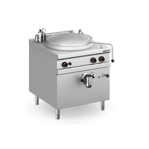 Gas boiling pan, indirect heating, 100 l