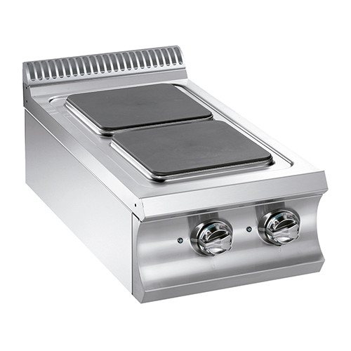 Electric stove with 2 square plates (2x 300x300 mm), TOP