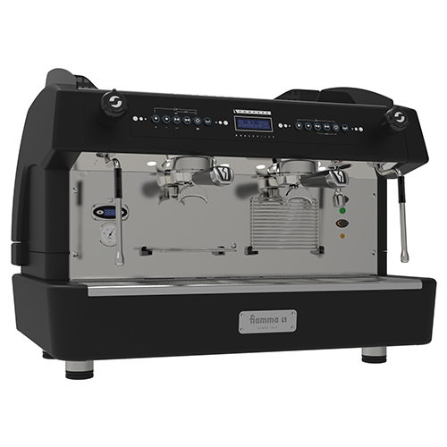 Automatic espresso coffee machine, 2 groups - black