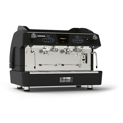 Automatic espresso coffee machine, 2 groups - black