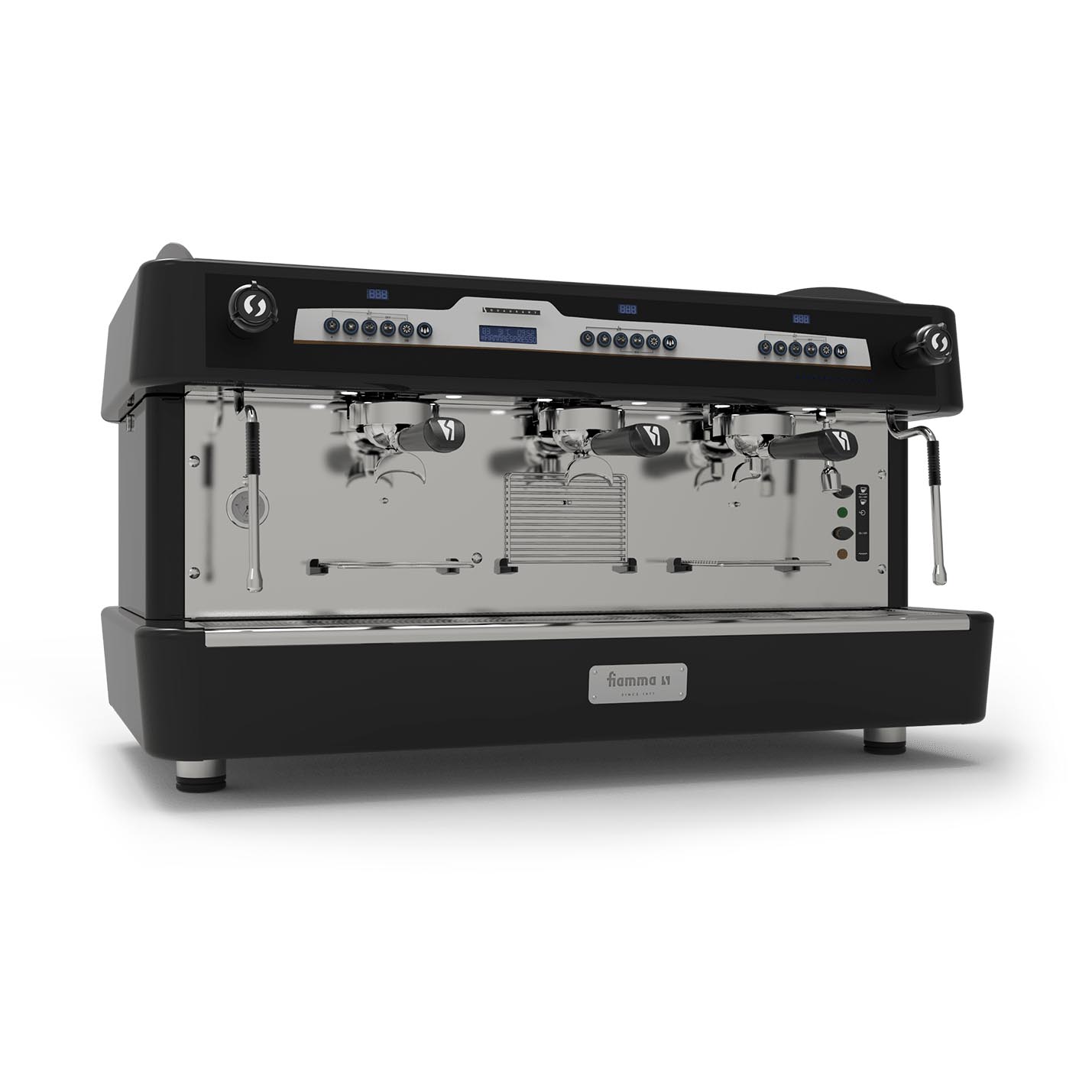 Máquina de café expresso automática con shot timers, 3 grupos - negro
