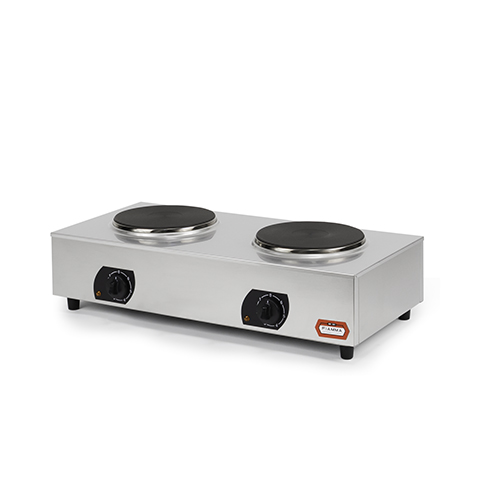 2 Round plates electric stove Ø 220 mm, countertop