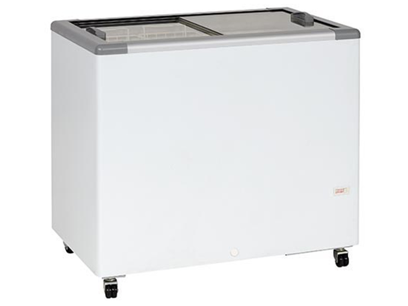 Chest freezer with sliding glass lids, 300 l