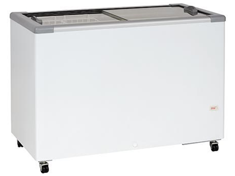 Chest freezer with sliding glass lids, 400 l