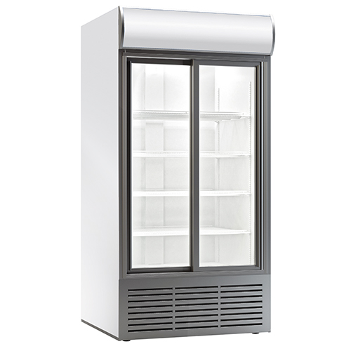 Double door visicooler with canopy 0/ +10 ° C, 852 l