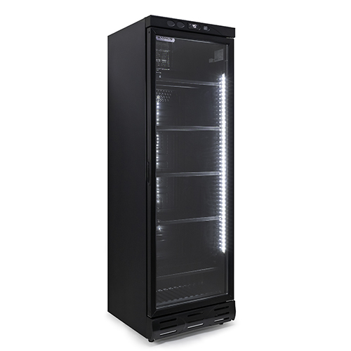 Visi cooler 0 / + 10 ° C, 382 l - Black