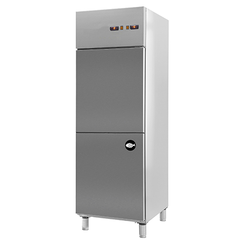 Combi cabinet with one integrated fish compartment, 298 l + 298 l