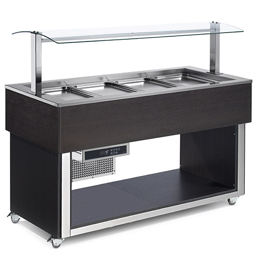 Buffet con refrigeración estática, 3x GN1/1