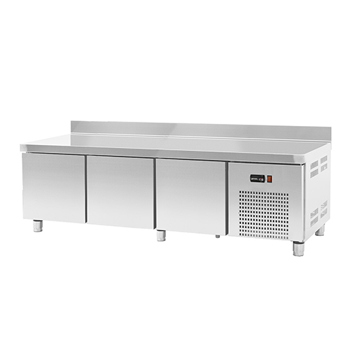 Base refrigerada para linha queima com 3 gavetões, 121 l