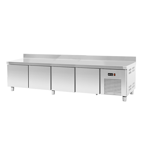 Refrigerated base counter for kicthen line with 4 drawers, 167 l