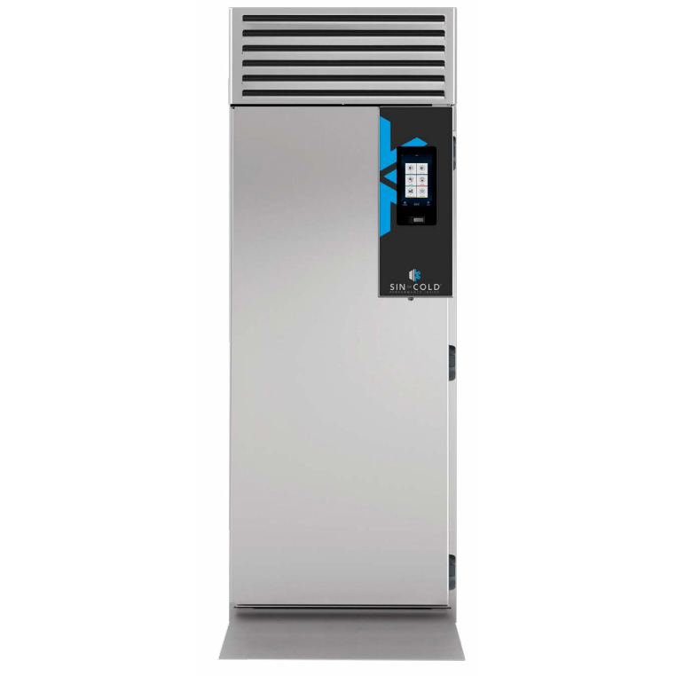 Blast chiller and shock freezer for 20 GN2/1 trolley, with built-in group
