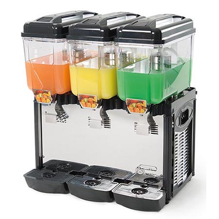 Refrigerated drink dispenser, 3x12 l