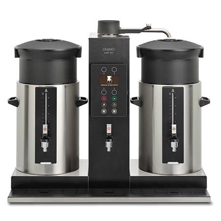 Máquina de café de filtro 30 l com dispensador de água quente e 2 containers