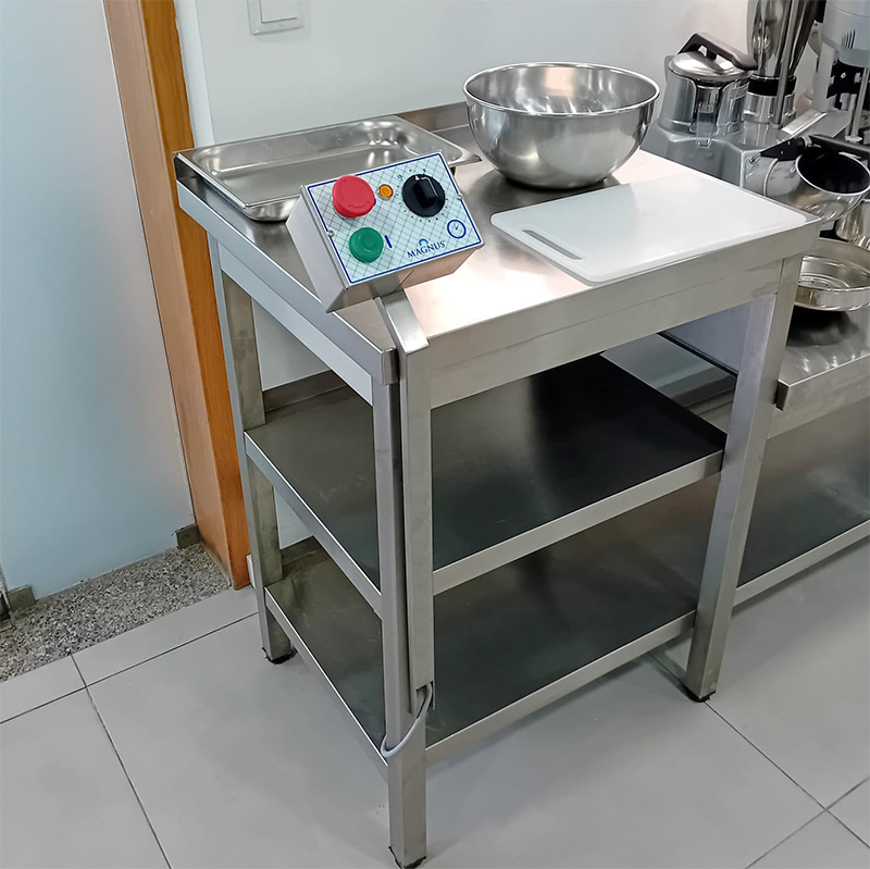 Stainless steel potato peeler 12 kg, single-phase