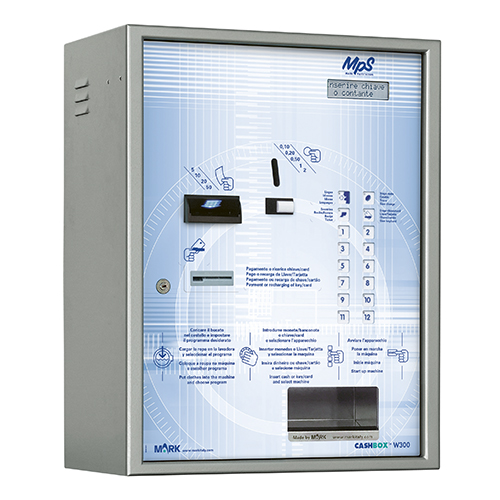 Front-opening central cashBox, with the possibility to control up to 12 machines