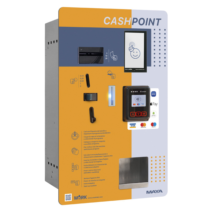 Caja central de pago (conexión hasta 7 máquinas)