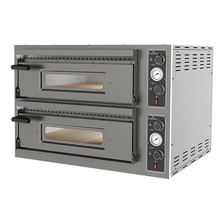 Electric pizza oven, 2 chambers 700x1050x150 mm