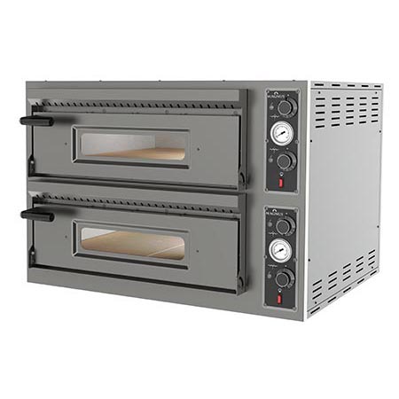 Forno de pizza elétrico, 2 câmaras 700x1050x150 mm