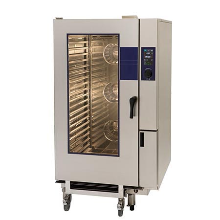 Forno convetor misto elétrico com caldeira, 20 GN1/1