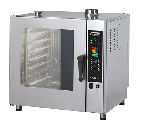 Forno convetor misto a gás (vapor direto), 7xGN1/1