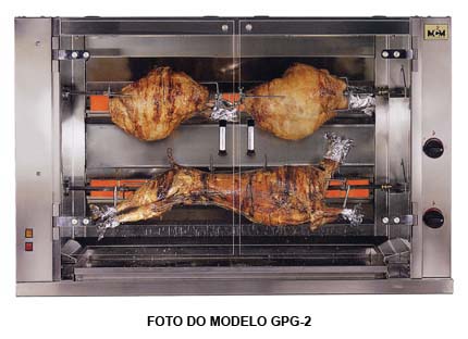 Electric large pieces roaster - 2 spits