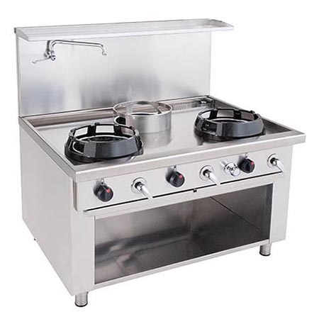 Wok stove, 3 burners