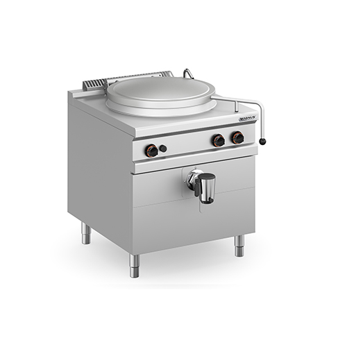 Gas boiling pan, direct heating, 100 l