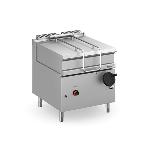 Gas braising pan, stainless steel tank 80 l