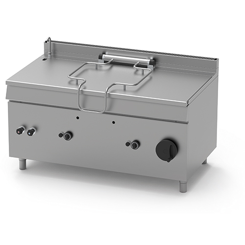 Tilting braising pan of 200 l, direct gas heating