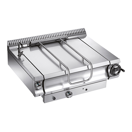 Gas braising pan, stainless steel tank 80 l, TOP