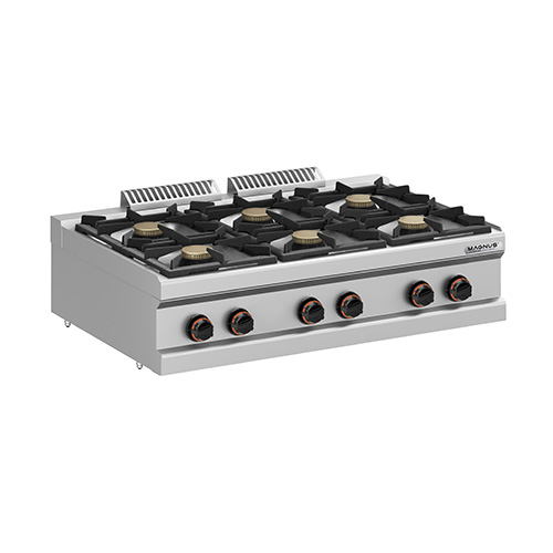 6 Burners gas stove, countertop