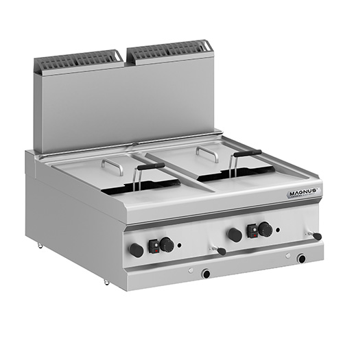 Gas fryer 9+9 l, countertop