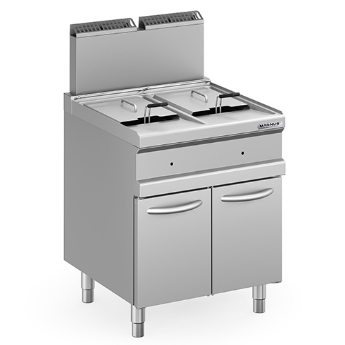 Gas fryer 14+14 l, free standing