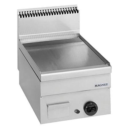 Fry top a gas, plancha lisa 400x510 mm, sobremesa