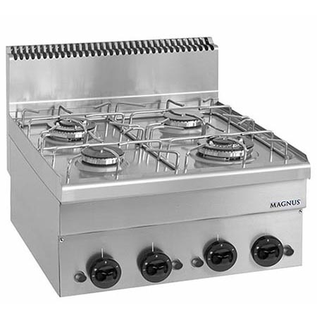 4 Burners gas stove, countertop