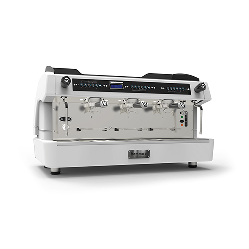 Máquina de café espresso automática, 3 grupos - branco