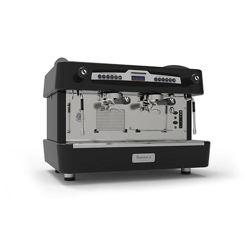 Máquina de café expresso automática, 2 grupos - negro