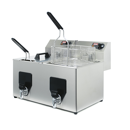 Electric fryer 8+8 l, countertop