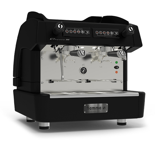 Máquina de café expresso automática con shot timers, 2 grupos - negro