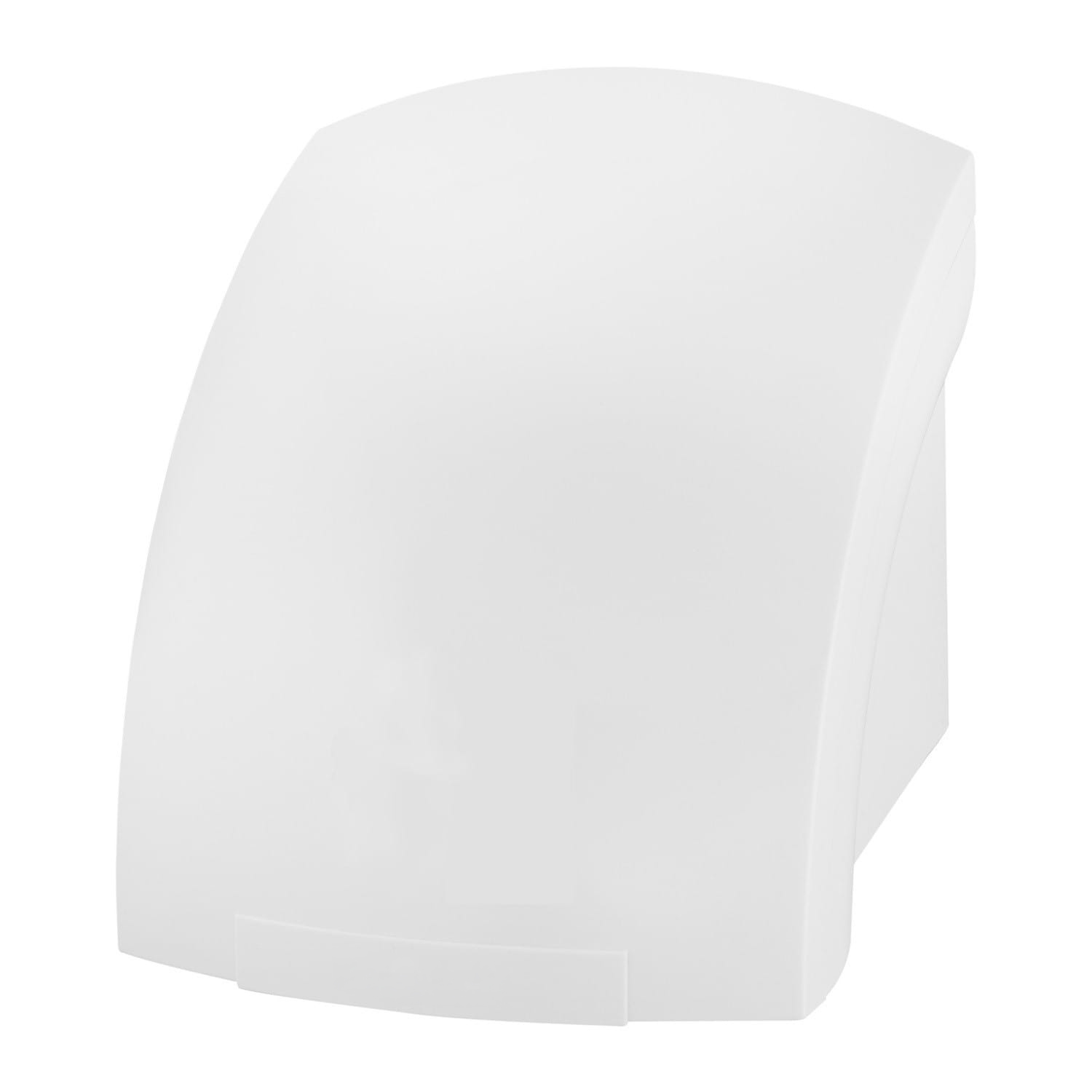 Hand dryer in white, low noise motor