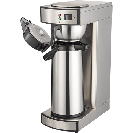 Coffee brewer for stainless steel thermos jugs - manual filling