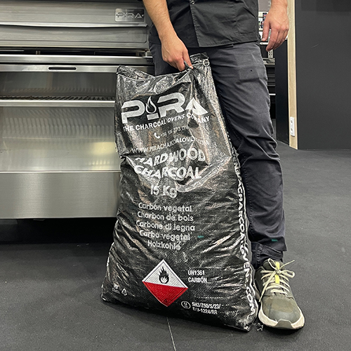 Saco 15Kg de carvão vegetal (madeira de carvalho)