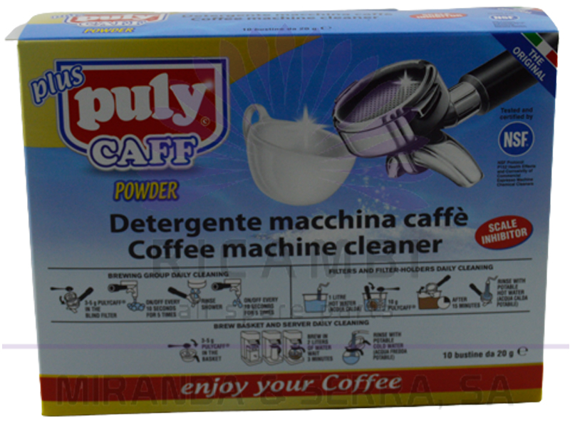 Detergente para máquinas de café, 10 bolsas