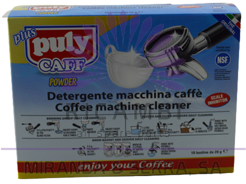 Detergente Maquina Cafe PULY® (Caixa 10 Unidades)
